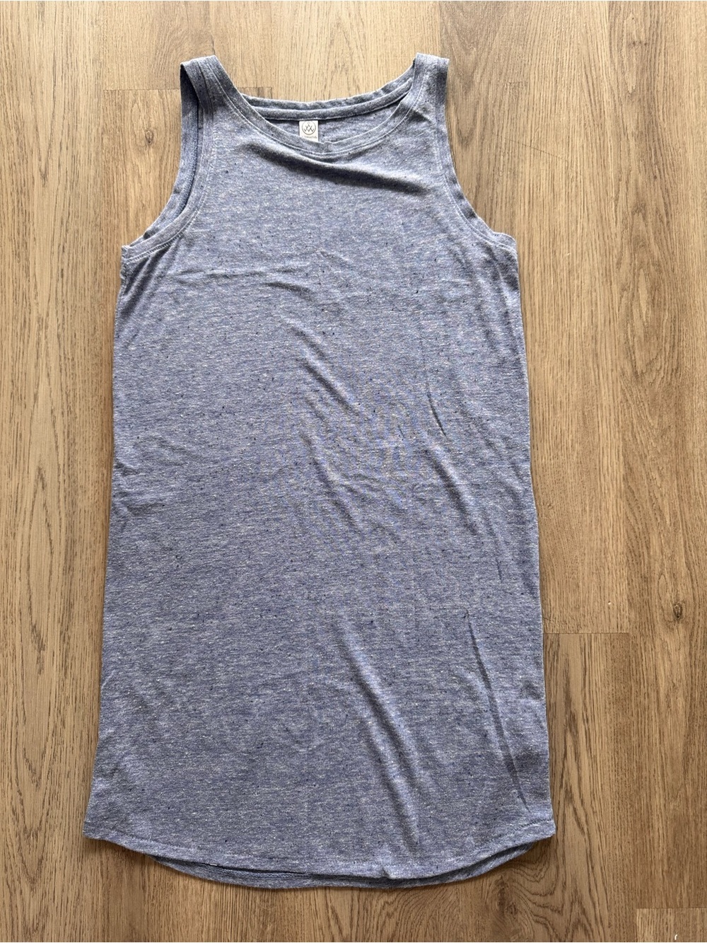 Alternative Apparel Blue Heather Jersey sleeveless mini dress